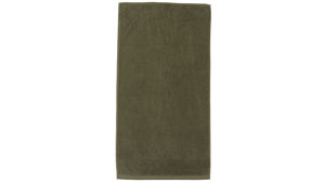 Handtuch Interliving aus Naturfaser in Dunkelgrün Interliving Handtuch Serie 9108 - Handtuch olivgrüne Baumwolle  - ca. 60 x 110 cm