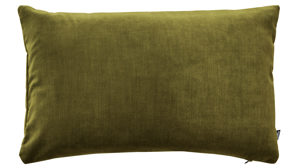 Kissenbezug /-hülle Interliving aus Stoff in Grün Interliving Kissenhülle Serie 9120 olivfarbener Samt - ca. 40 x 60 cm