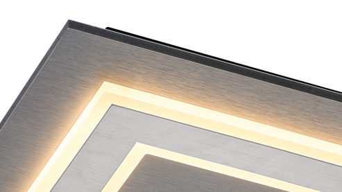 Deckenleuchte Globo lighting aus Metall in Anthrazit GLOBO Deckenleuchte Jayden Anthrazit & Opal – ca. 32 x 32 cm