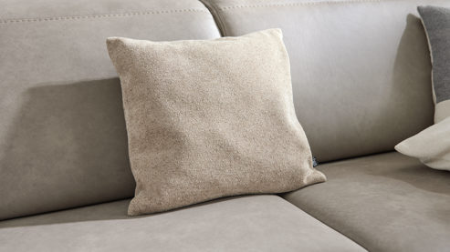 Kissenbezug /-hülle Interliving aus Stoff in Beige Interliving Kissen Serie 9124 - Kissenhülle beige Chenille - ca. 40 x 40 cm