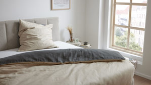 Bettwäsche-Set Interliving aus Stoff in Anthrazit Interliving Bettwäsche Serie 9128 anthrazitfarbener Baumwollsatin - ca. 135 x 200 cm