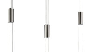 Pendelleuchte Fh fischer & honsel aus Metall in Nickel FH LED-Pendelleuchte Lavin nickelfarbenes Metall - Länge ca. 100 cm