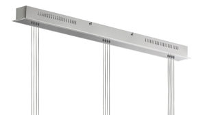 Pendelleuchte Fh fischer & honsel aus Metall in Nickel FH LED-Pendelleuchte Lavin nickelfarbenes Metall - Länge ca. 100 cm