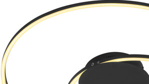 Deckenleuchte Fh fischer & honsel aus Metall in Schwarz FH LED-Deckenleuchte Holy schwarzes Metall - Durchmesser ca. 49 cm