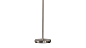 Stehleuchte Fh fischer & honsel aus Metall in Metallfarben FH Stehlampe Sorento nickelfarbenes Metall - Höhe ca. 182 cm