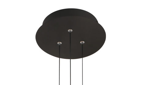 Pendelleuchte B-leuchten aus Glas in Schwarz B-LEUCHTEN LED-Pendelleuchte Luxxo Rauchgrau & Schwarz - ca. 150 x 39 cm