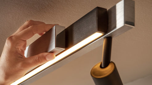 Deckenleuchte Trio lighting for you aus Metall in Metallfarben TRIO Deckenleuchte Zeno Aluminium – Breite ca. 133 cm