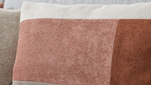 Kissenbezug /-hülle Interliving aus Stoff in Rosa Interliving Kissen Serie 9127 - Kissenhülle Sand- & Rosetöne - ca. 40 x 60 cm