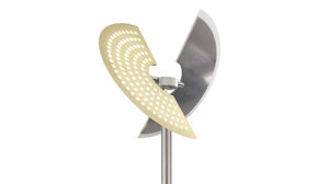 Stehleuchte Paul neuhaus aus Metall in Metallfarben Paul Neuhaus Artur - Deckenfluter stahlfarbenes Metall - Höhe ca. 181 - 200 cm