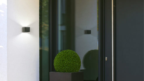 Wandleuchte Fh lighting aus Metall in Schwarz FH LIGHTING Akku Leuchten Serie Magnetic sandschwarzes Metall - ca. 11 x 8 cm