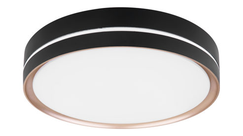 Deckenleuchte Globo lighting aus Metall in Schwarz GLOBO Deckenlampe Manni schwarzes Metall - Durchmesser ca. 39 cm