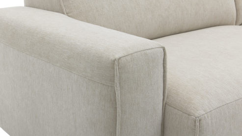 2,5-Sitzer Roomio® aus Stoff in Weiß Roomio® No. 4100 - 2,5-Sitzer champagnerfarbener Bezug Cosmopolitan - Länge ca. 204 cm