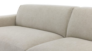 2,5-Sitzer Roomio® aus Stoff in Weiß Roomio® No. 4100 - 2,5-Sitzer champagnerfarbener Bezug Cosmopolitan - Länge ca. 204 cm