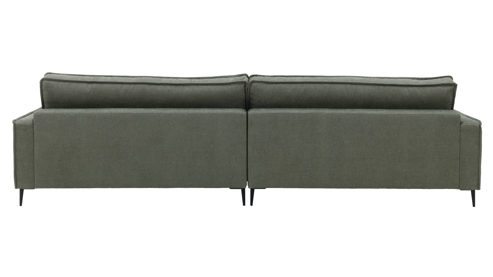 Bigsofa Roomio® aus Stoff in Grün Roomio® No. 4102 - Bigsofa grüner Strukturbezug Yelda & Metallfüße 908 MF - Länge ca.  312 cm