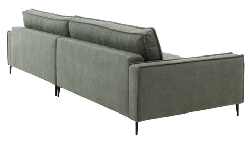 Zweisitzer Roomio® aus Stoff in Grün Roomio® No. 4102 - Zweisitzer grüner Strukturbezug Yelda & Metallfüße 908 MF - Länge ca.  192 cm