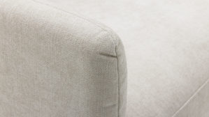 Bigsofa Roomio® aus Stoff in Weiß Roomio® No. 4104 - Bigsofa naturfarbener Strukturbezug Yelda & Holzfüße 1103 HFEG - Länge ca. 212 cm