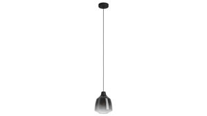 Pendelleuchte Roomio® aus Glas in Schwarz Roomio® Hängeleuchte No. 9803 schwarzes Glas - Durchmesser ca. 20 cm
