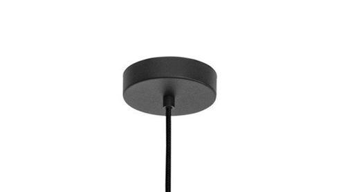 Pendelleuchte Roomio® aus Geflecht in Holzfarben Roomio® Hängeleuchte No. 9807 Seegras & schwarzes Metall - Durchmesser ca. 30 cm