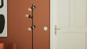 Stehleuchte Roomio® aus Karton / Papier / Pappe in Schwarz Roomio® Stehlampe No. 9809 schwarzes Metall - Höhe ca. 160  cm