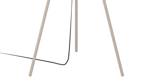 Stehleuchte Eglo aus Metall in Beige EGLO Stehleuchte Romazzina sandfarbener Stahl - Höhe ca. 141 cm