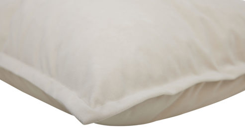Kissenbezug /-hülle Roomio® aus Stoff in Beige Roomio® Kissenhülle No. 9401 beiger Samt - ca. 45 x 45 cm