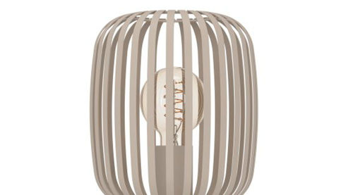 Tischleuchte Eglo aus Metall in Beige EGLO Tischleuchte Romazzina sandfarbener Stahl - Höhe ca. 44 cm