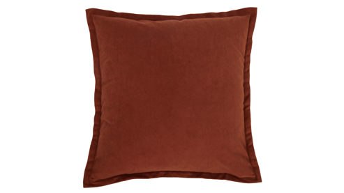 Kissenbezug /-hülle Roomio® aus Stoff in Orange Roomio® Kissenhülle No. 9401 rostfarbener Samt - ca. 60 x 60 cm