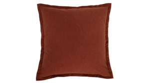 Kissenbezug /-hülle Roomio® aus Stoff in Orange Roomio® Kissenhülle No. 9401 rostfarbener Samt - ca. 45 x 45 cm