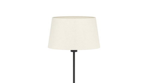 Tischleuchte Eglo aus Metall Textil in Weiß EGLO Tischleuchte Febres Weiß & Schwarz - Höhe ca. 44 cm