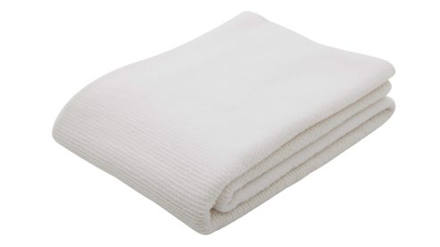 Wohndecke Roomio® aus Stoff in Weiß Roomio® No. 9412 - Wohndecke sternweißes Mischgewebe - ca. 150 x 200 cm