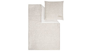 Bettwäsche-Set Ibena® aus Stoff in Beige IBENA® s.Oliver Leoparden Bettwäsche beige Mako-Satin – zweiteilig, ca. 155 x 220 cm