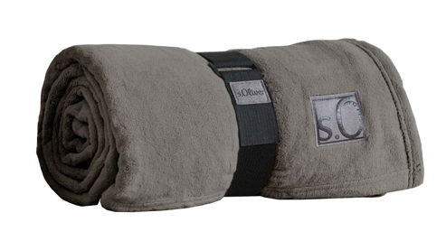 Wohndecke Ibena® aus Kunstfaser in Taupe s.Oliver Wohndecke Kuschelsoft taupefarbene Kunstfaser - ca. 150 x 200 cm