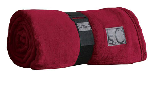 Wohndecke Ibena® aus Kunstfaser in Rot s.Oliver Wohndecke Kuschelsoft rote Kunstfaser - ca. 150 x 200 cm