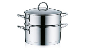 Dampftopf Kela | keck & lang aus Metall in Edelstahl Dampftopf Cailin Edelstahl & Klarglas - Durchmesser ca. 20 cm