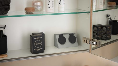 Aufbauleuchte Interliving aus Kunststoff in Weiß Interliving Bad Serie 7198 – Aufbauleuchten-Set Länge ca. 60 cm