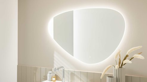 Wandspiegel Interliving aus Spiegel in Transparent Interliving Bad Serie 7490 – Spiegel ca. 120 x 80 cm