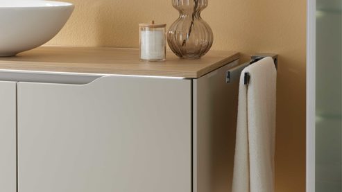 Handtuchhalter Interliving aus Metall in Chrom Interliving Bad Serie 7969 – Handtuchhalter verchromtes Metall