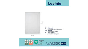 Kela | keck & lang aus Baumwolle in Weiß kela Badematte Lavinia Weiß - ca. 50 x 70 cm