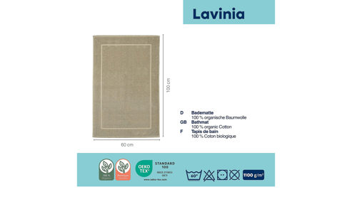 Kela | keck & lang aus Baumwolle in Beige kela Badematte Lavinia Beige - ca. 60 x 100 cm