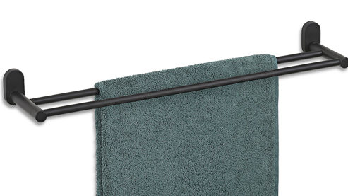 Handtuchhalter Kela | keck & lang aus Metall in Schwarz kela Handtuschalter Alessio Schwarz - Breite ca. 61 cm