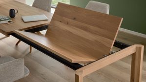 Auszugtisch Interliving aus Holz in Holzfarben Interliving Esszimmer Serie 5102 – Auszugtisch V913 Eiche bianco - ca. 180 - 280 x 90 cm