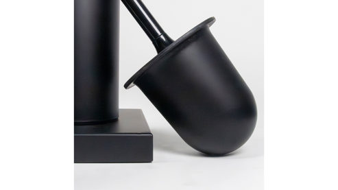 Toilettenbutler Kela | keck & lang aus Metall in Schwarz kela Toilettengarnitur Devin Schwarz – ca. 18 x 68 cm