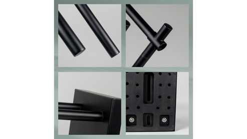 Handtuchhalter Kela | keck & lang aus Metall in Schwarz kela Handtuchhalter Devin Schwarz – ca. 18 x 79 cm