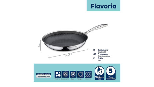 Bratpfanne Kela | keck & lang aus Metall in Metallfarben kela Bratpfanne Flavoria Edelstahl – Durchmesser ca. 28 cm