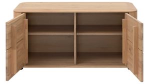 Garderoben-Set Interliving aus Holz in Holzfarben Interliving Garderoben Serie 6014 - Set 81 Wildeiche & Granitfurnier - dreiteilig