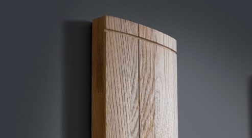 Garderoben-Set Interliving aus Holz in Holzfarben Interliving Garderoben Serie 6014 - Set 80 Wildeiche & Granitfurnier - fünfteilig