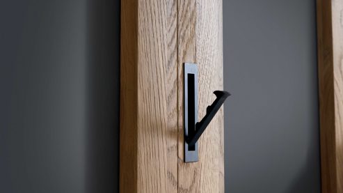 Garderoben-Set Interliving aus Holz in Holzfarben Interliving Garderoben Serie 6014 - Set 80 Wildeiche & Granitfurnier - fünfteilig