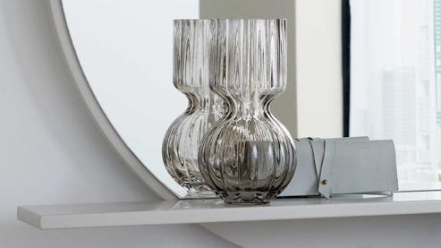 Garderoben-Set Interliving aus Holz in Weiß Interliving Garderoben Serie 6013 - Set 83 Sahara Creme & Granitfurnier - vierteilig