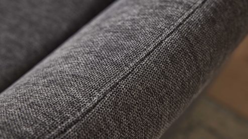 Schlafsofa Interliving aus Stoff in Anthrazit Interliving Schlafsofa Serie 4700 - Schlafsofa anthrazitfarbener Bezug Balu & Aluminiumfüße - Breite ca. 208 cm