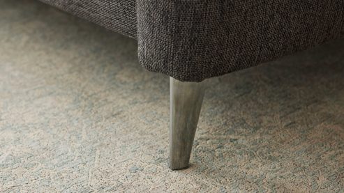 Schlafsofa Interliving aus Stoff in Anthrazit Interliving Schlafsofa Serie 4700 - Schafsofa anthrazitfarbener Bezug Balu & Aluminiumfüße - Breite ca. 188 cm